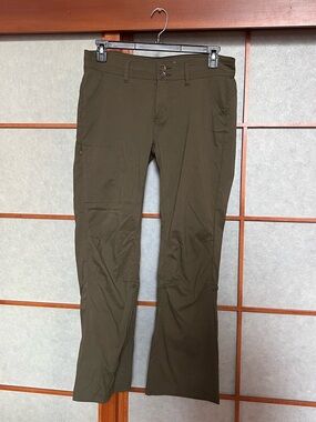 Prana Olive Green Convertible Hiking Pants